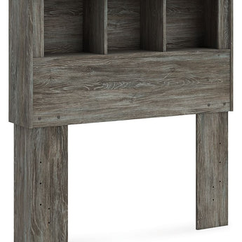 Frandern - Twin Bookcase Headboard - Gray