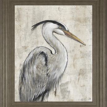 22x26 Grey Heron I By Tim OToole - Dark Gray