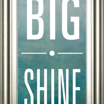 Shine By Sd Studios - Framed Print Wall Art - Blue
