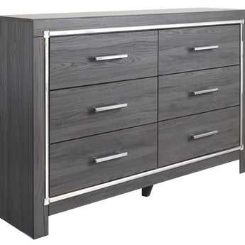 Lodanna - Six Drawer Dresser - Gray