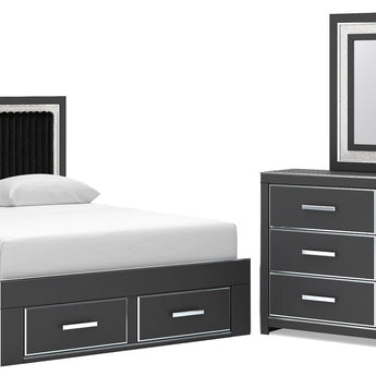 Zuraleus - Upholstered Panel Platform Storage Bedroom Set