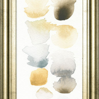 Watercolor Swatch Panel Il By Elyse De Neige - Framed Print Wall Art - White