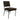 Black Balam - Silla con asiento tapizado y base de metal (juego de 2) - Negro petróleo