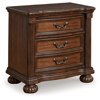Lavinton - Three Drawer Night Stand - Brown
