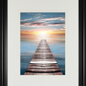 34x40 Dusk Escape By Natalie Carpentieri - Light Blue