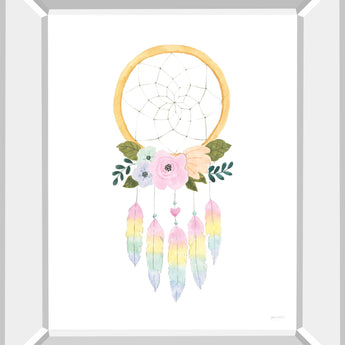 Lets Chase Rainbows IX By Jenaya Jackson - Mirror Framed Print Wall Art - White