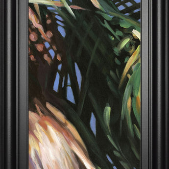 Wild Palm Il By Suzanne Wilkins - Framed Print Wall Art - Dark Green