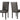 Verano - PU Side Chair (Set of 2) - Gray