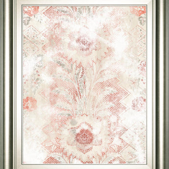22x26 World Traveler Textile I By June Erica Vess - Pink