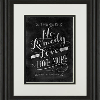 No Remedy By Sd Graphic - Framed Print Wall Art - Black