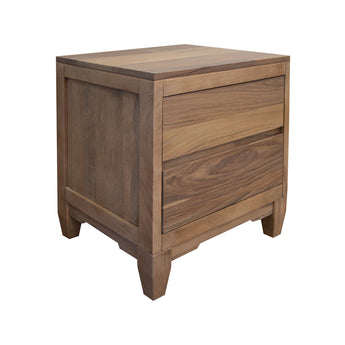 Parota Nova - 2 Drawer Nightstand - Brown Cappuccino