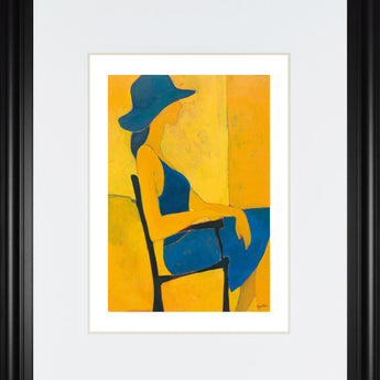 In View Of Il By Augustine - Framed Print Wall Art - Yellow