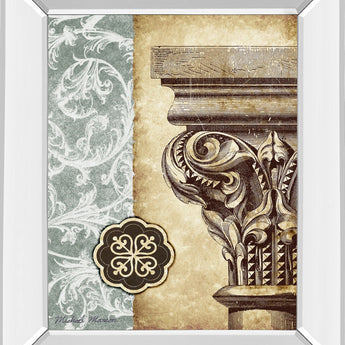 Fomanesque I By Michael Marcon - Mirror Framed Print Wall Art - Beige