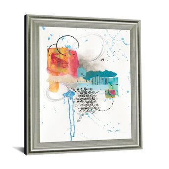 Urban Splash - 28" x 34" Framed Wall Art - White