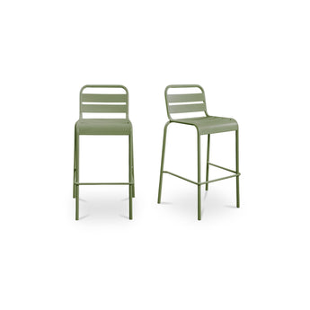 Kade - Outdoor Bar Stool (Set of 2) - Green