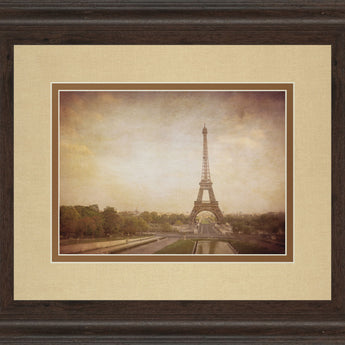 Tour De Eiffel By H. Jacks - Framed Print Wall Art - Light Brown