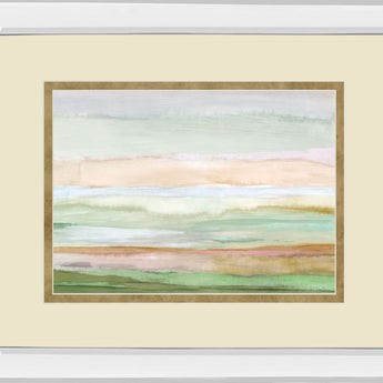 Pursuit By Ruth Palmer - Mirror Framed Print Wall Art - Pink