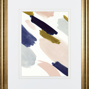34x40 Brushmarks II By Victoria Borges - Beige