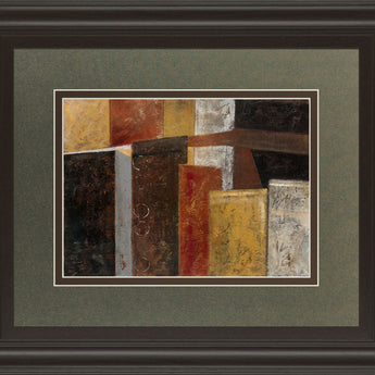 In The City I By Carol Robinson - Framed Print Wall Art - Dark Brown