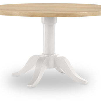 XXX's And OOO's - Complete Round Dining Table - Two Tone