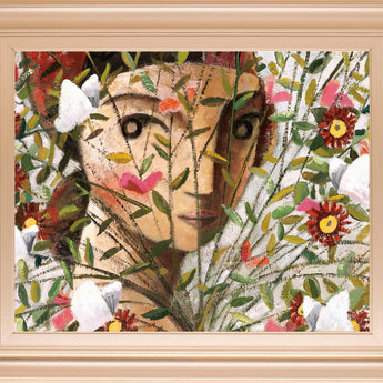The Thief By Didier Lourenco - Framed Print Wall Art - Pink