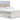 Altyra - King Upholstered Storage Bed - White