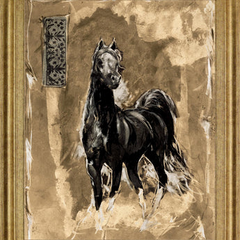 Ebony Grace - 28" x 34" Framed Wall Art - Light Brown