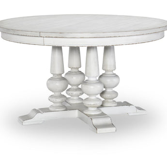 Cottage Park - Complete Round Table - White