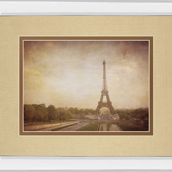 Tour De Eiffel By H. Jacks - Mirror Framed Print Wall Art - Light Brown