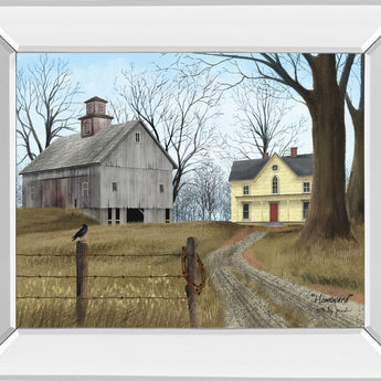 Homeward By Billy Jacobs - Mirror Framed Print Wall Art - Yellow