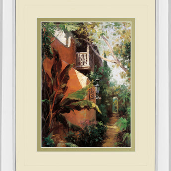 Carmino Hermoso By Hali - Mirror Framed Print Wall Art - Green