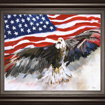 22x26 Flying Free By Kelly Donovan - Red
