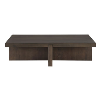 Folke - Mesa de centro rectangular - Marrón oscuro