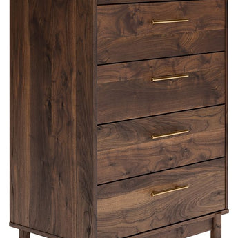 Calverson - Five Drawer Chest - Mocha