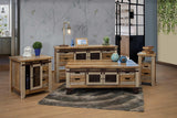 Antique End Table With 3 Drawers Multicolor - image 4 of 4
