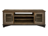 Loft TV Stand / Wall Unit Two Tone Gray / Brown - TV Stands at Quality Home Furniture Mesquite