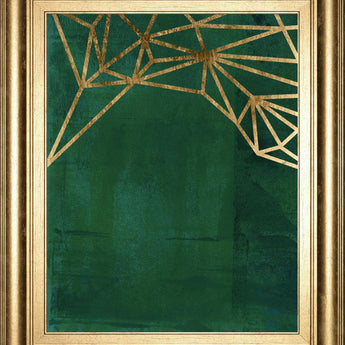 22x26 Jungle Web II By Jacob - Dark Green