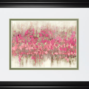 34x40 Crossing Abstract I By DanMeneely - Pink