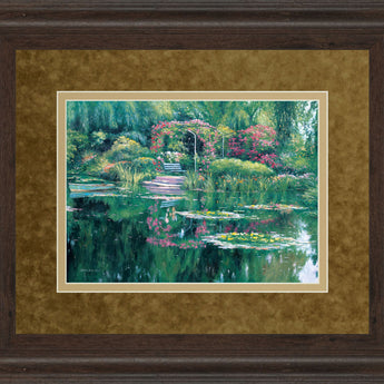 Swamp Scene - Framed Print Wall Art - Green