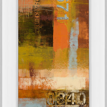 Departures Il By Michael Marcon - Mirror Framed Print Wall Art - Beige