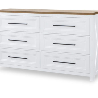 Franklin - Dresser - Harvest Oak / Natural White