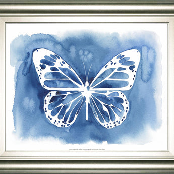 22x26 Butterfly Inkling II By Grace Popp - Blue
