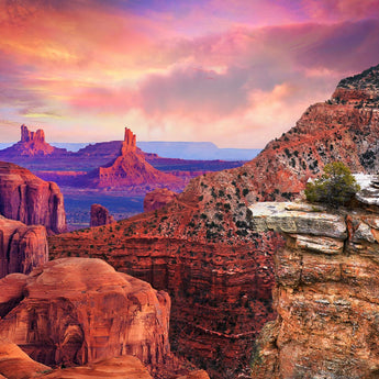 Tempered Glass With Foil - Grand Canyon Arizona - Purple