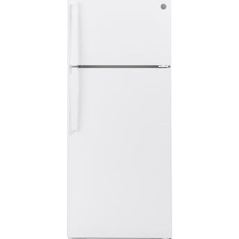 GE 17.5 Top Mount Refrigerator, White - GTS18HGNRWW
