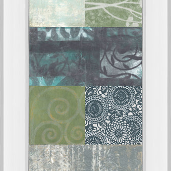 Zen Panel Il By Vision Studio - Mirror Framed Print Wall Art - Dark Gray