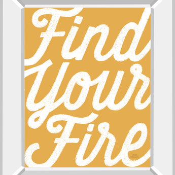 Positivity VI By Laura Marshall - Mirror Framed Print Wall Art - Yellow