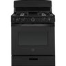 GE 30" Freestanding Gas Range, Black - JGBS30DEKBB