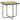 Elyna - Mesa auxiliar decorativa con superficie de piedra cuadrada - Beige