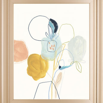22x26 Contour Garden IV By June Erica Vess - White
