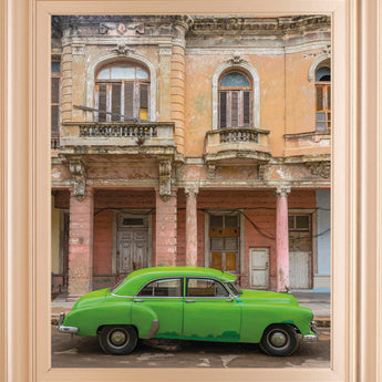 Classic Havana By Alan Copson - Framed Print Wall Art - Beige